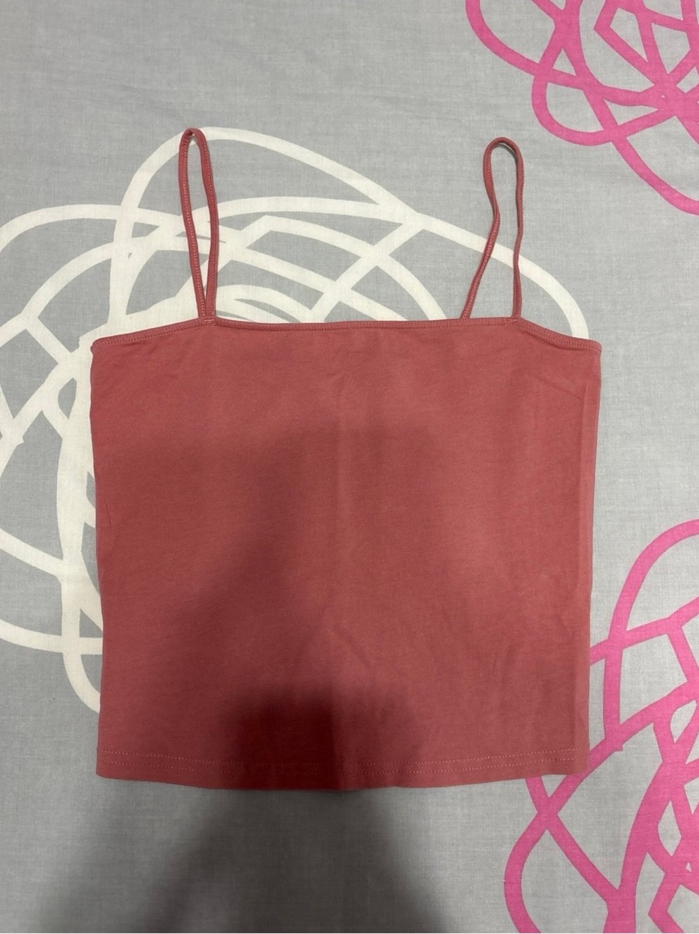 H&M Pink Cropped Cami Top